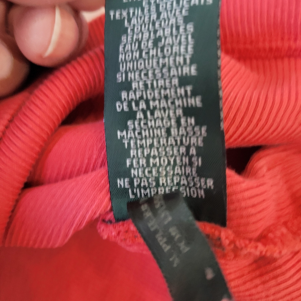 Lauren Ralph Lauren‎ Coral Long Sleeve Top with Button Details - Picture 14 of 14